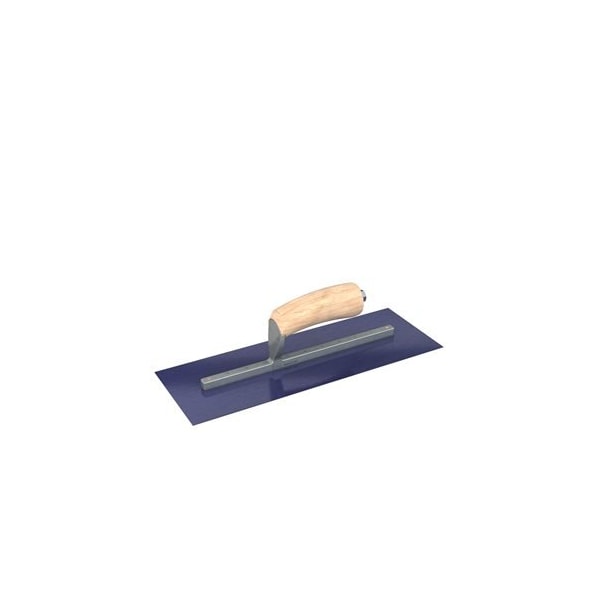 Steel City Trowels By Bon Bon 66-179 Finish Trowel, Square, Blue Steel, 14 X 5, Wood 66-179 - main